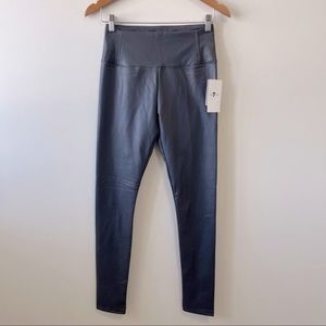 𝅺NWT 7 For All Mankind Faux Leather High-Rise Leggings Size Small